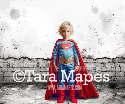 Black and White Comic Book Explosion - Digital Illustration Comic Book Style Digital Background Backdrop