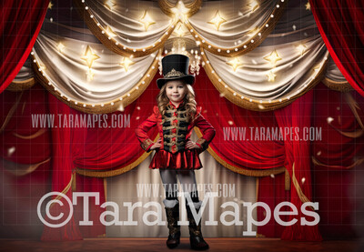 Circus Tent Digital Background - Carnival Tent - Circus Digital Background (JPG FILE)