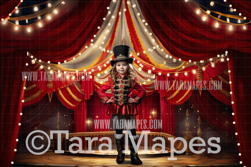 Circus Tent Digital Background - Carnival Tent - Circus Digital Background (JPG FILE)