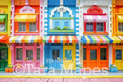 Toy Brick Shops Digital Backdrop - Toy Brick Stores Digital Background (JPG FILE)