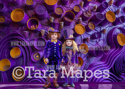 Candy Factory Digital Background -  Chocolate Factory Digital Background (JPG FILE)