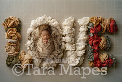 Neutral  Newborn Digital Background - Newborn &quot;LOVE&quot;  Digital Backdrop (JPG file)