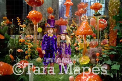 Candy Factory Digital Background -  Chocolate Factory Digital Background (JPG FILE)