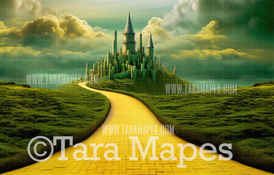 Yellow Brick Road - Wizard of Oz -  Enchanted Forest - Digital Background