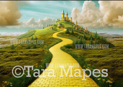 Yellow Brick Road - Wizard of Oz -  Enchanted Forest - Digital Background
