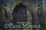 Castle Door  Digital Background - Wizard Castle Digital Backdrop