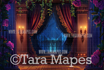 Masquerade Digital Backdrop - Mardi Gras Digital Background