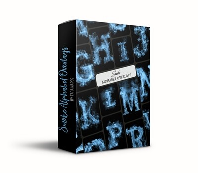 Smoke Letter Overlay - Smoke Alphabet - Smoky Letters Overlay - JPG