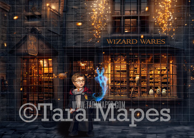Wizard Potion Shop Digital Backdrop - Wizard Shop - Magic Shop - Magical Scene  - Wizard Digital Background