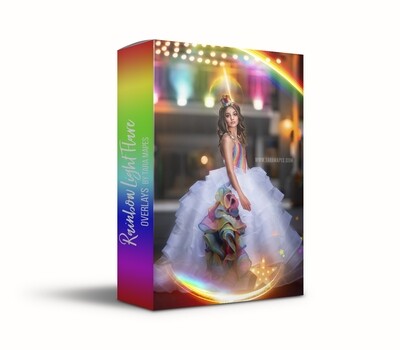 Rainbow Light Flare Overlays - 31 Rainbow Light Lens Flare Overlays