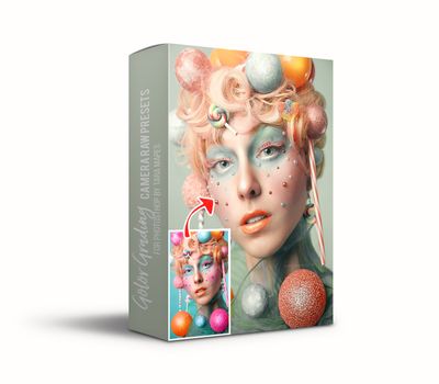 20 Futuristic Color Grading Camera Raw Photoshop Presets -  Instructions Included - Video Demo in Description
