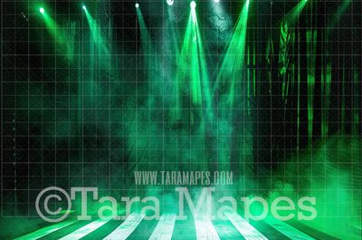Bug Juice Digital Backdrop - Stripes and Green Fog Halloween Digital Background