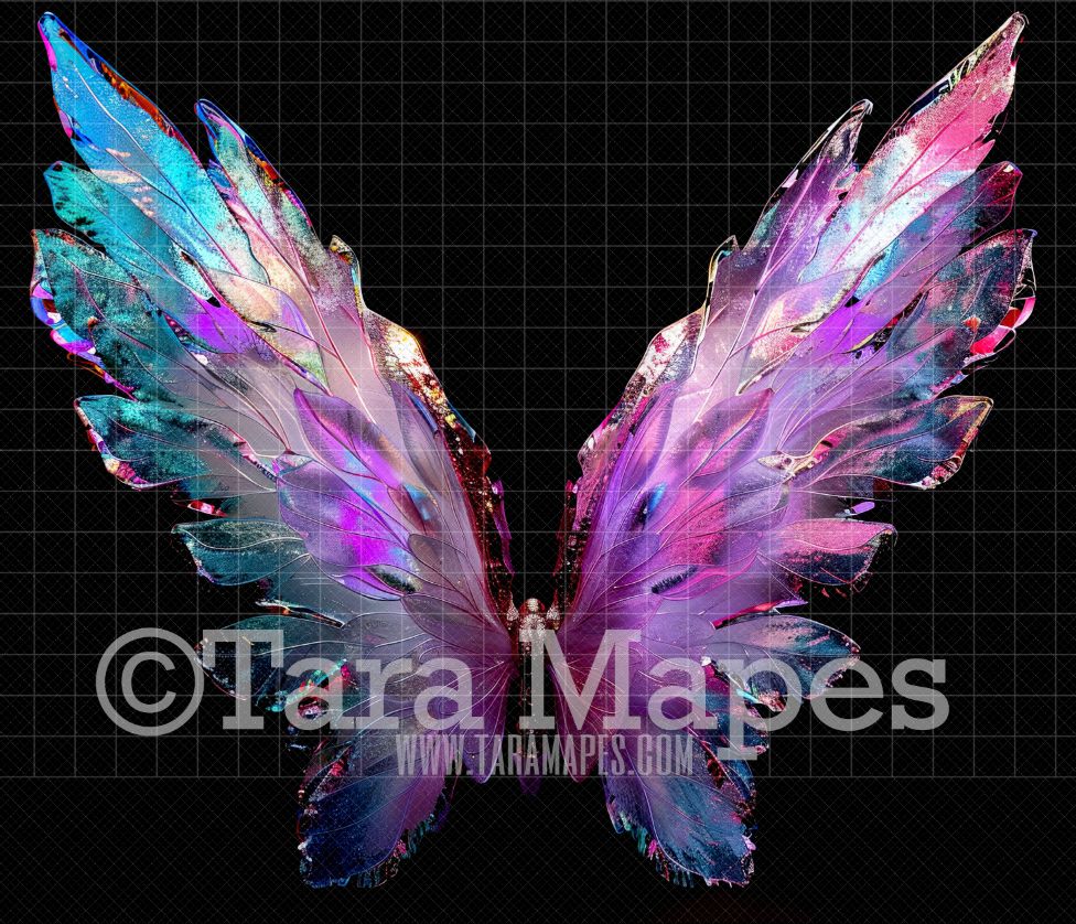 Fairy Wing Overlay - Fairy Wing Overlay - Crystal Digital Wings - Glitter Sparkles Fairy Wing - Digital Fairy Wings