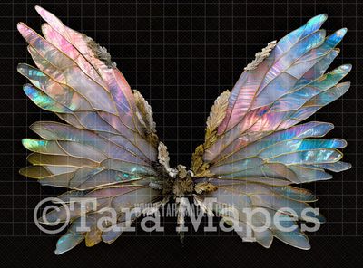 Fairy Wing Overlay - Fairy Wing Overlay - Crystal Digital Wings - Glitter Sparkles Fairy Wing - Digital Fairy Wings