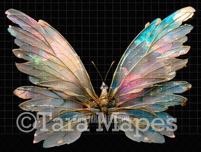 Fairy Wing Overlay - Fairy Wing Overlay - Crystal Digital Wings - Glitter Sparkles Fairy Wing - Digital Fairy Wings