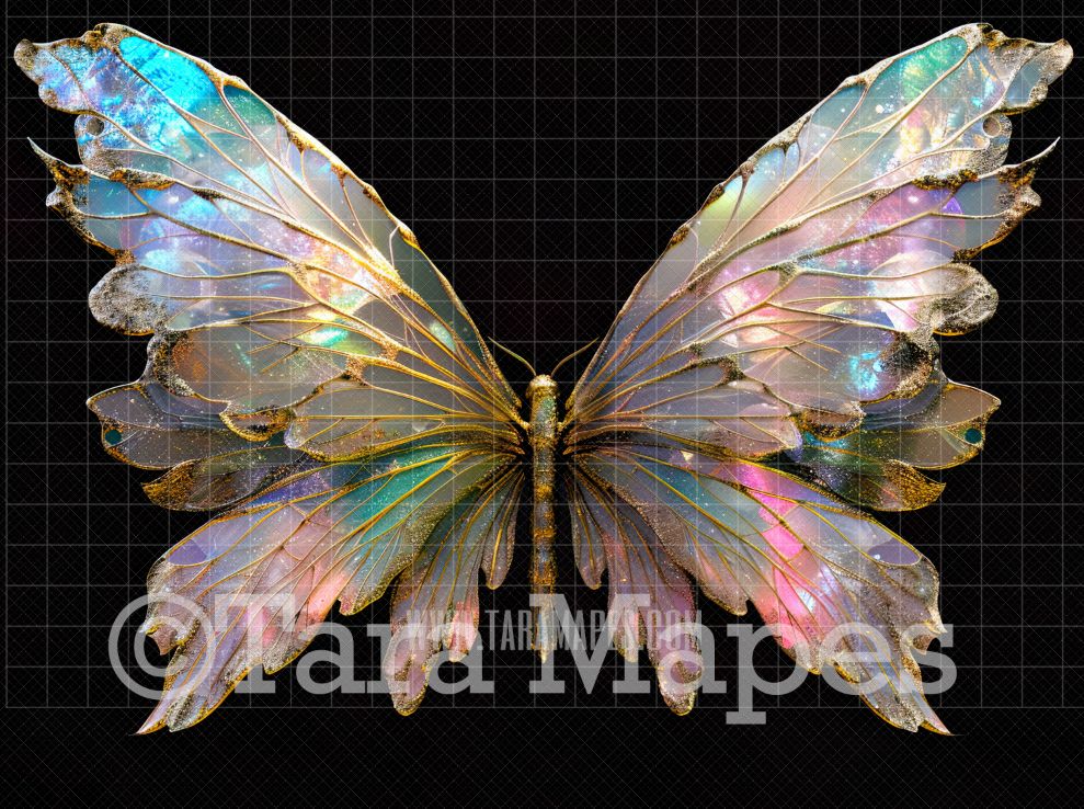 Fairy Wing Overlay - Fairy Wing Overlay - Crystal Digital Wings - Glitter Sparkles Fairy Wing - Digital Fairy Wings