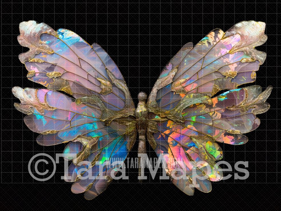 Fairy Wing Overlay - Fairy Wing Overlay - Crystal Digital Wings - Glitter Sparkles Fairy Wing - Digital Fairy Wings