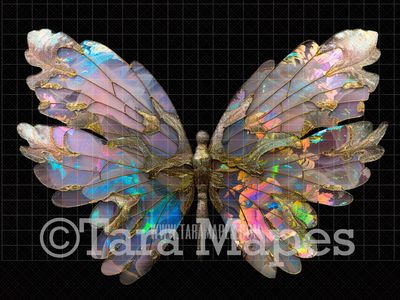 Fairy Wing Overlay - Fairy Wing Overlay - Crystal Digital Wings - Glitter Sparkles Fairy Wing - Digital Fairy Wings