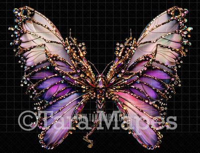 Fairy Wing Overlay - Fairy Wing Overlay - Crystal Digital Wings - Glitter Sparkles Fairy Wing - Digital Fairy Wings