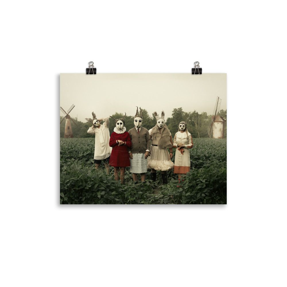 New Neighbors Photo paper poster