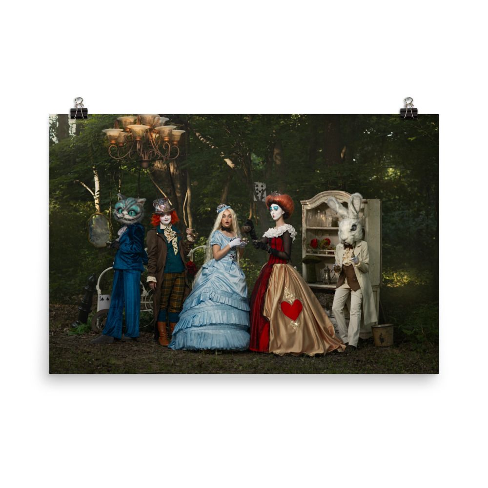 The Unvitation - Alice in Wonderland Photo paper poster