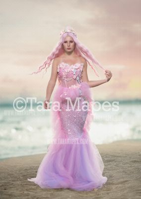 Pastel Beach Digital Backdrop - Beach Digital Background