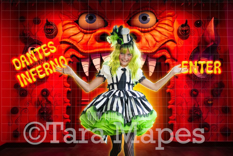 Bug Juice Digital Backdrop - Dantes Room Halloween Digital Background