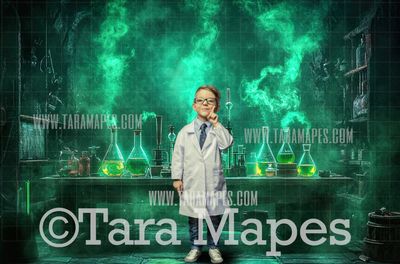 Mad Scientist Science Lab -JPG File- Chemistry Lab - Science Lab Digital Background Backdrop