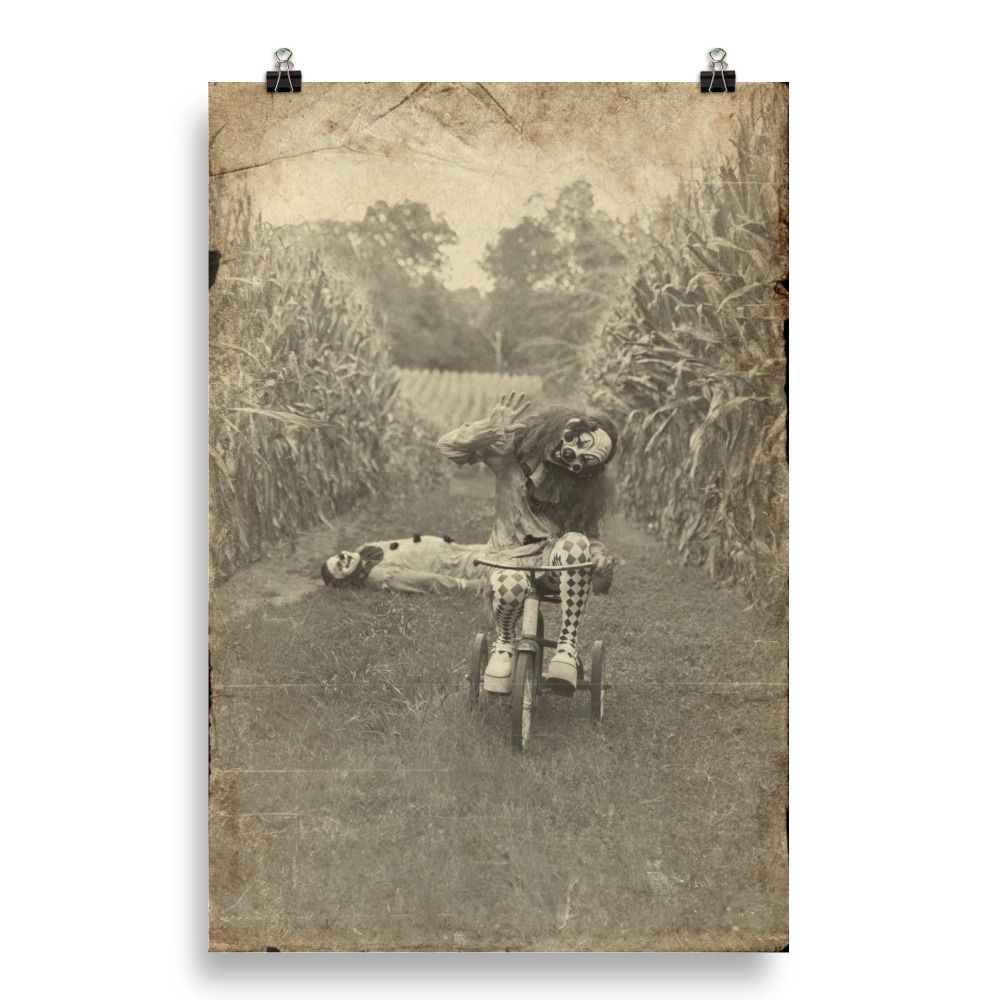 Speed Bump - Horror Style Photo paper poster