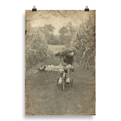 Speed Bump - Horror Style Photo paper poster
