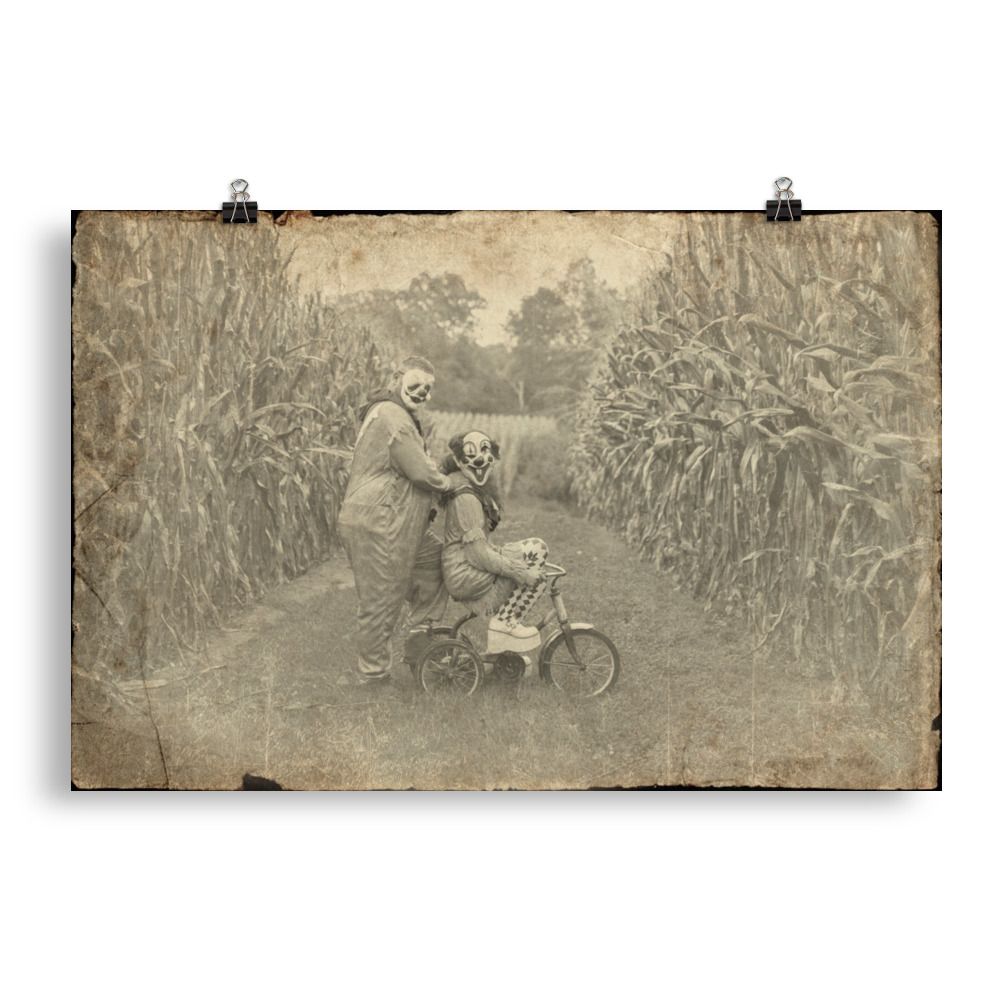 Farm Life - Horror Style Photo paper poster