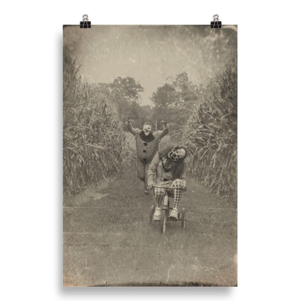 Wait For Me  - Horror Style Photo paper poster