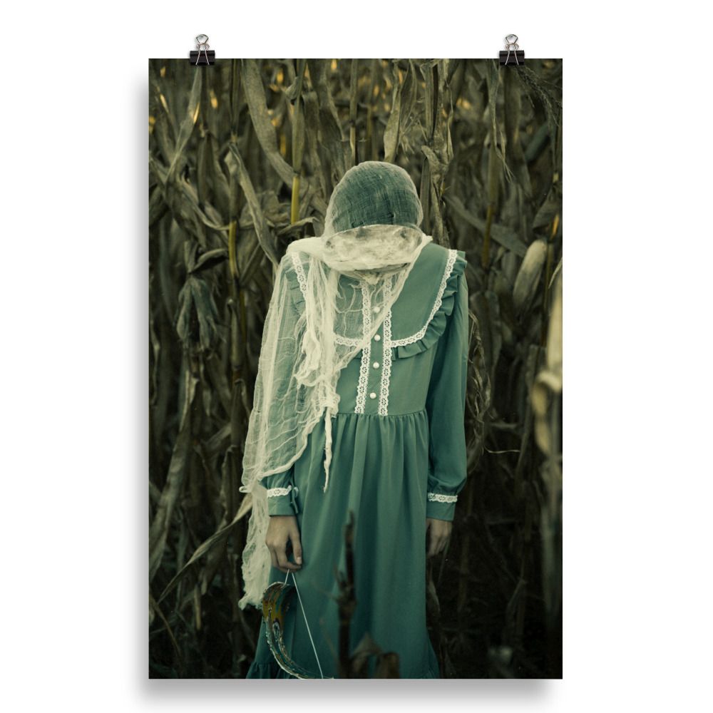 Hello? - Horror Style Photo paper poster