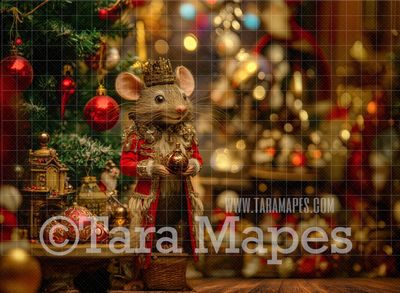 Nutcracker King Digital Backdrop - Christmas Digital Background