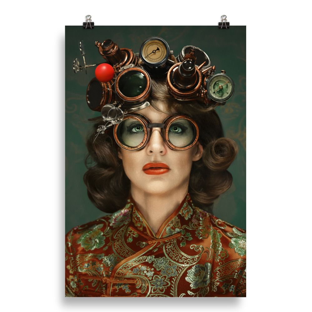 The Alchemist Steampunk Photo paper poster