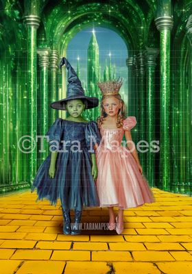 Yellow Brick Road - Emerald City Wizard of Oz -  Wicked - Digital Background