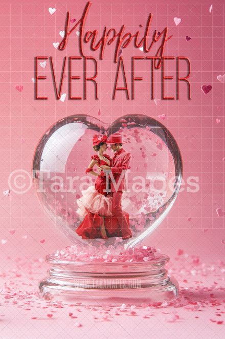 Valentine Globe Digital Background - LAYERED PSD! Valentine Globe Digital Background / Backdrop