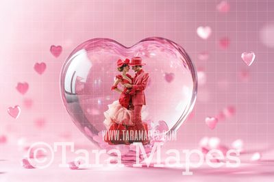 Valentine Globe Digital Background - LAYERED PSD! Valentine Globe Digital Background / Backdrop