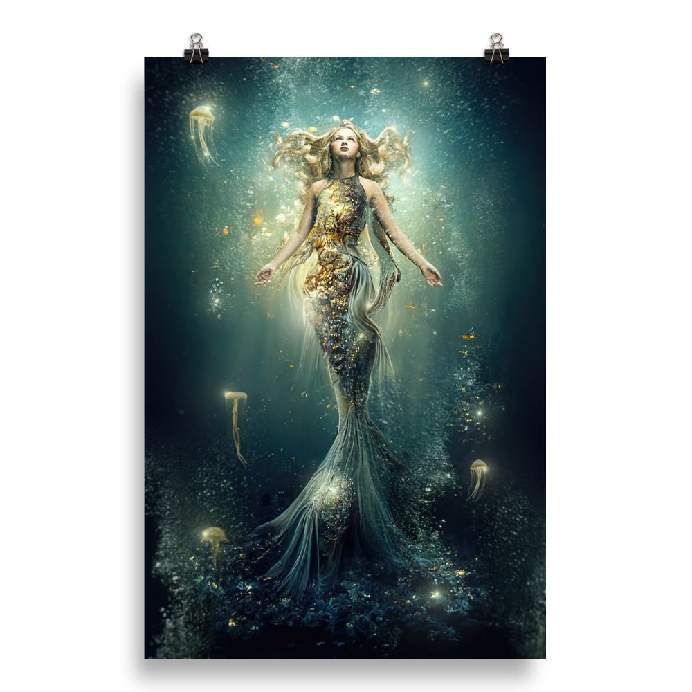 Sea Jelly Queen Photo paper poster