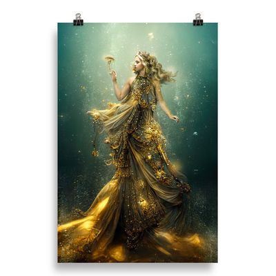 Golden Jellies Photo paper poster
