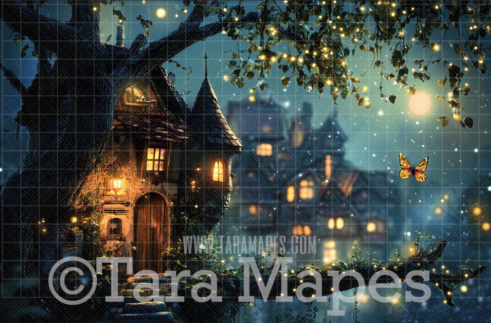 Fantasy Tree Digital Backdrop - Dream Tree Digital Background