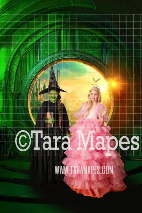 Wicked Portal Digital Background - Wizard of Oz Digital Background