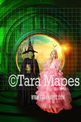 Wicked Portal Digital Background - Wizard of Oz Digital Background