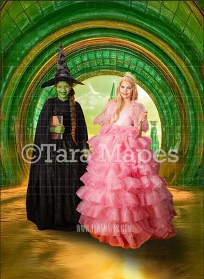 Wicked Portal Digital Background - Wizard of Oz Digital Background