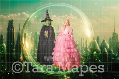 Oz Bubble Digital Background - Wizard of Oz Bubble Digital Background