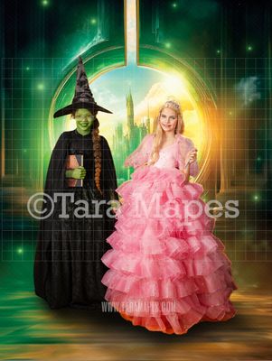 Wicked Portal Digital Background - Wizard of Oz Digital Background
