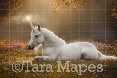 Magical Unicorn Digital Backdrop - Unicorn  Digital Background