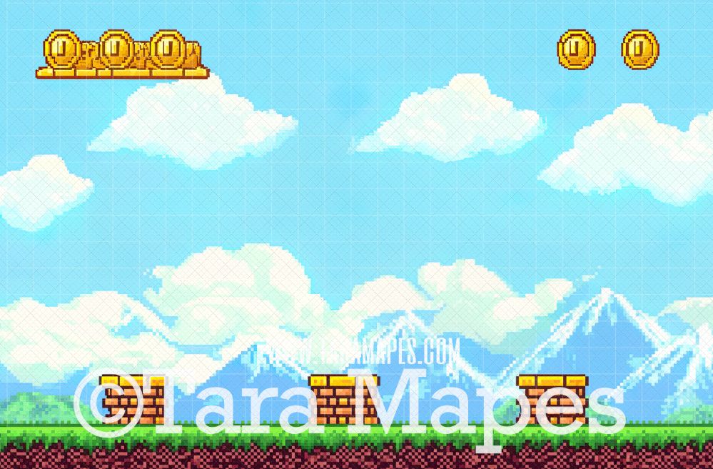 Video Game Digital Background - Game Digital  Backdrop