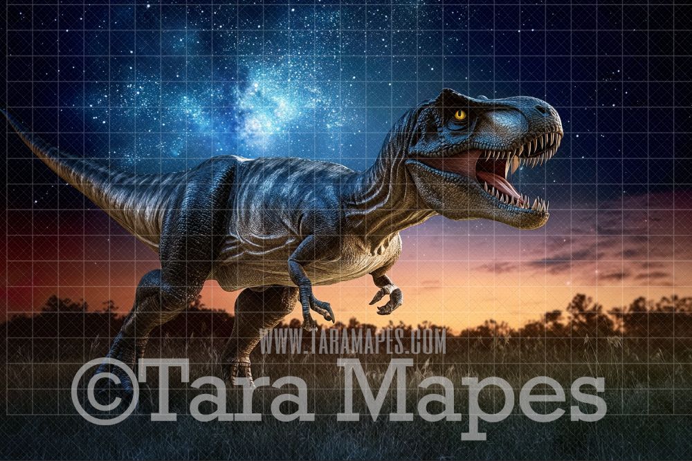 Dinosaur Digital Background - T-Rex Digital  Backdrop