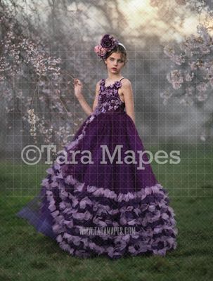 Cherry Blossom Digital  Backdrop
